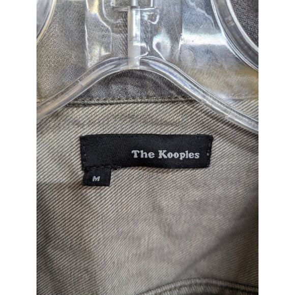 The Kooples Men's Grey Denim Jacket Button Down Pockets Size Medium - Picture 6 of 10